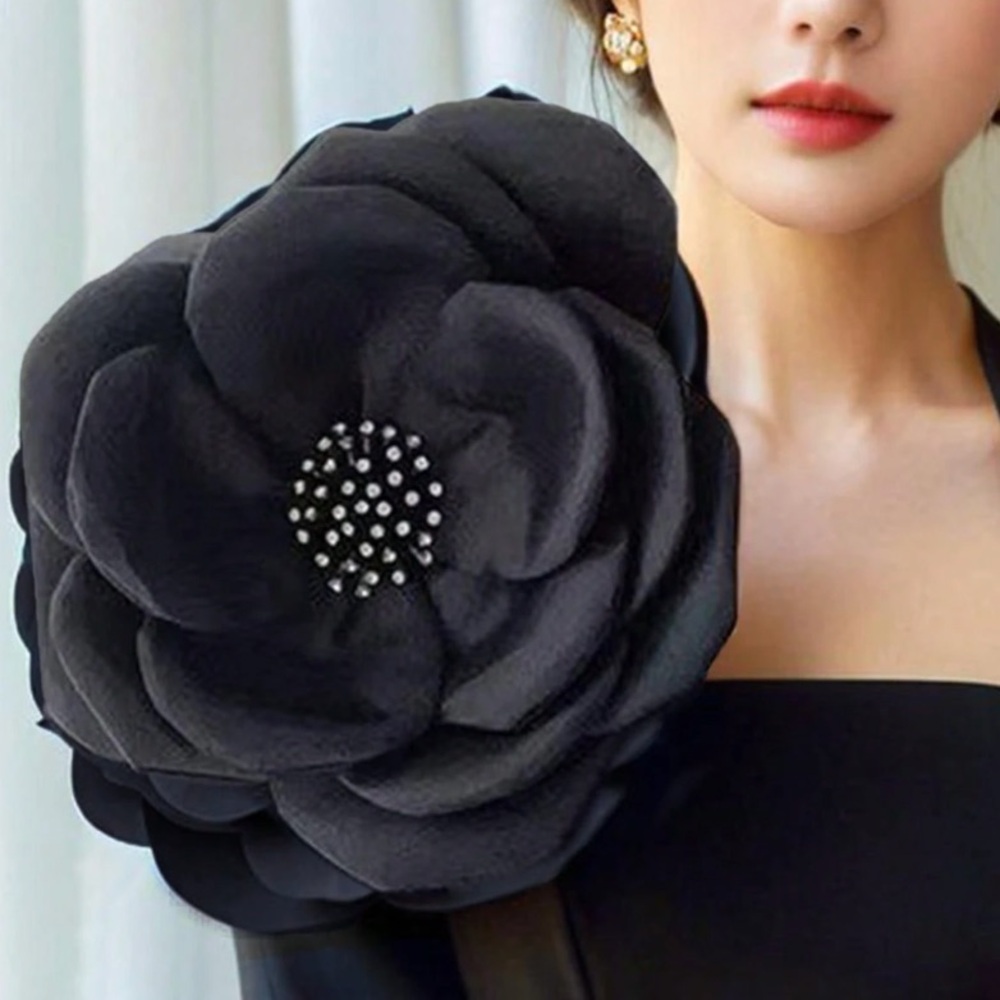 🆕 Layered Fabric 3D Floral Brooch